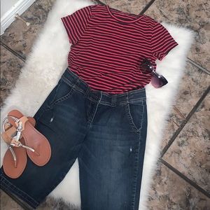 Women’s Bermuda denim shorts size 6